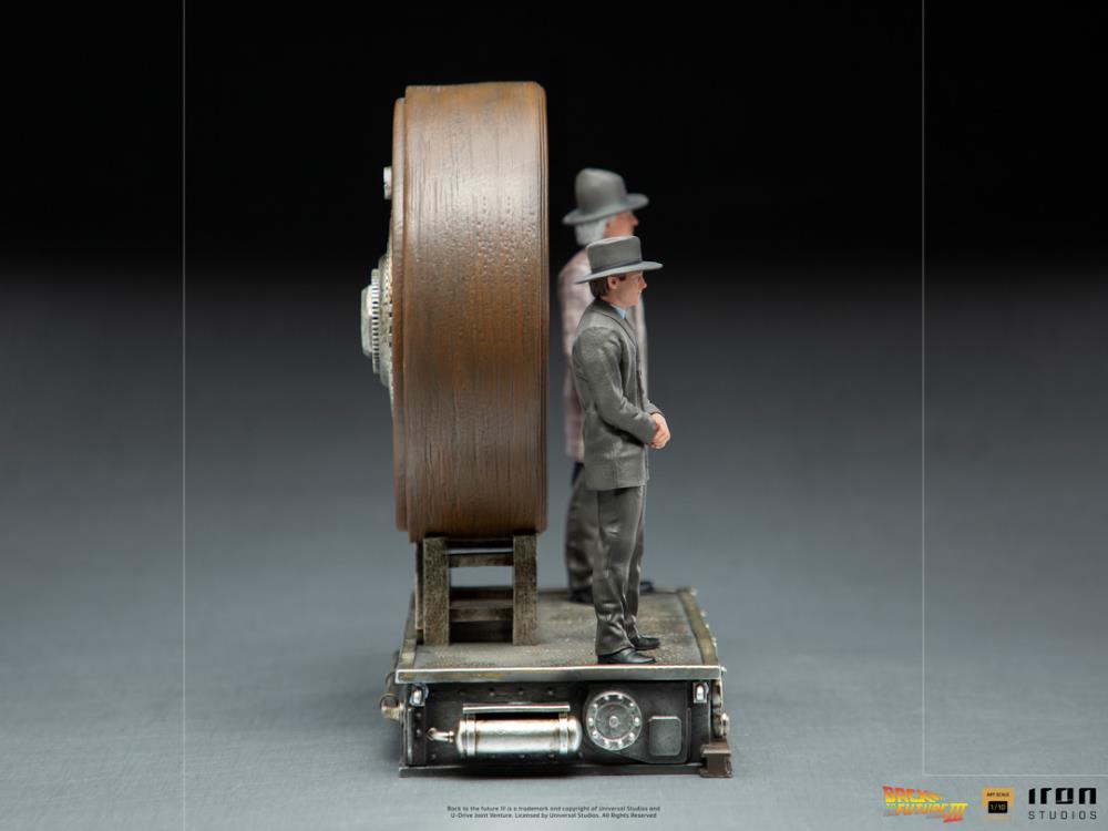 Back to the Future Part III Marty & Doc at the Clock 1/10 Deluxe Art Scale Limited Edition Statue Gallery Image 10