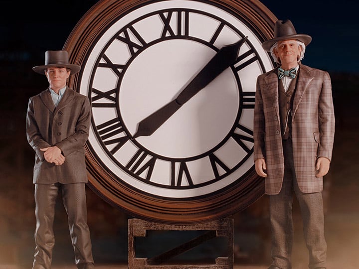 Back to the Future Part III Marty & Doc at the Clock 1/10 Deluxe Art Scale Limited Edition Statue Gallery Image 1