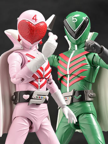 Himitsu Sentai Goranger HAF Momoranger and Midoranger Set Gallery Image 2