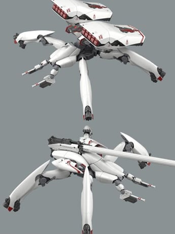 86 HG Reginleif Kurena/Anju Use (Long Barrel Type/Missile Type) 1/48 Scale Model Kit Gallery Image 2