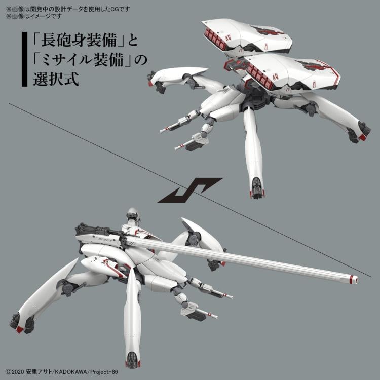 86 HG Reginleif Kurena/Anju Use (Long Barrel Type/Missile Type) 1/48 Scale Model Kit Gallery Image 3