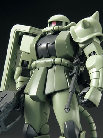 Mobile Suit Gundam HGUC #241 Zaku II 1/144 Scale Model Kit Gallery Image 2