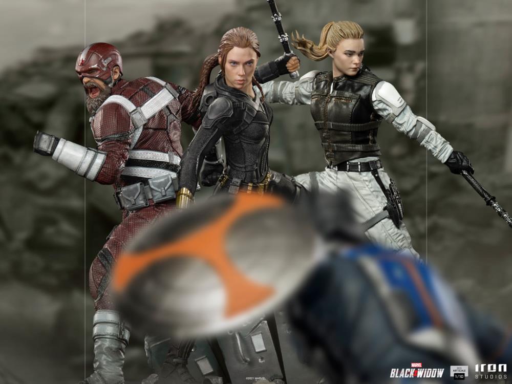 Black Widow Battle Diorama Series Taskmaster 1/10 Art Scale Limited Edition Statue Gallery Image 15