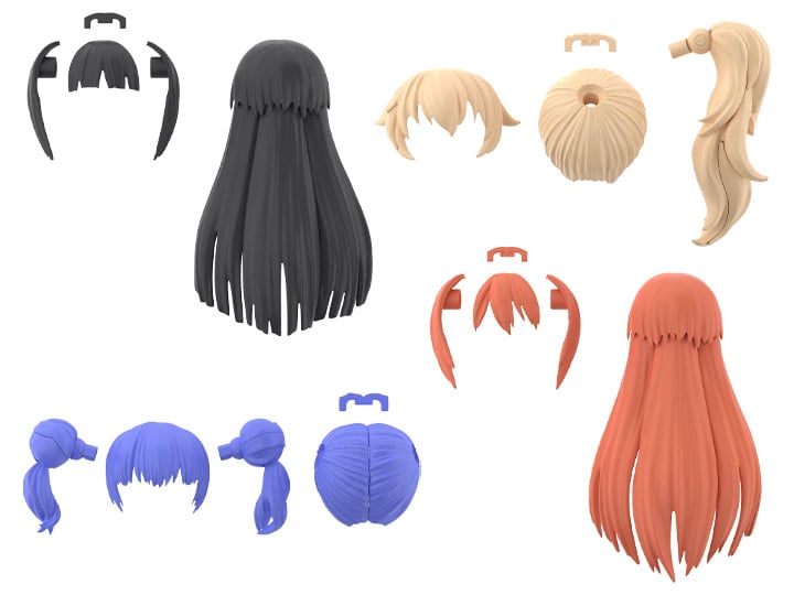 30 Minutes Sisters Option Hair Style Parts Vol. 3 Set of 4 Accessory Kits Gallery Image 1