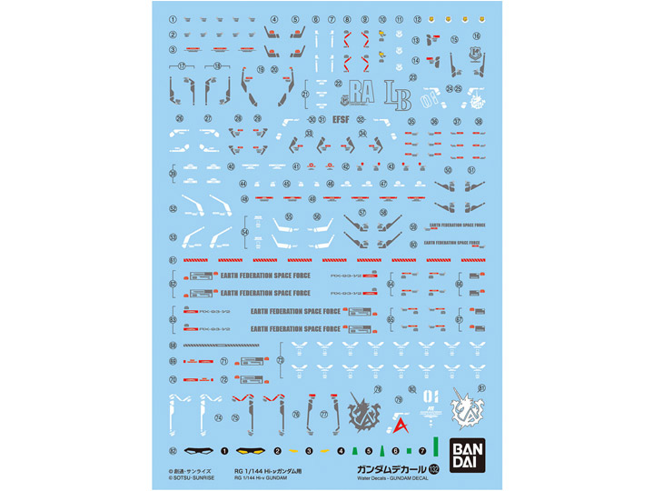 Gundam Decal No.132 RG 1/144 Hi-Nu Gundam Decal Sheets Gallery Image 1