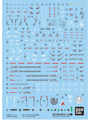 Gundam Decal No.132 RG 1/144 Hi-Nu Gundam Decal Sheets Gallery Image 2