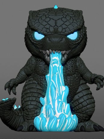 Pop! Movies: Godzilla vs. Kong - Heat Ray Godzilla (Glow-in-the-Dark) Exclusive Gallery Image 2