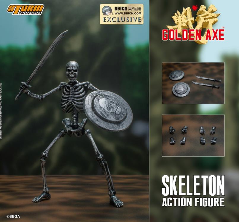 Golden Axe Skeleton Soldier (Silver) 1/12 Scale Exclusive Figure Two-Pack Gallery Image 7