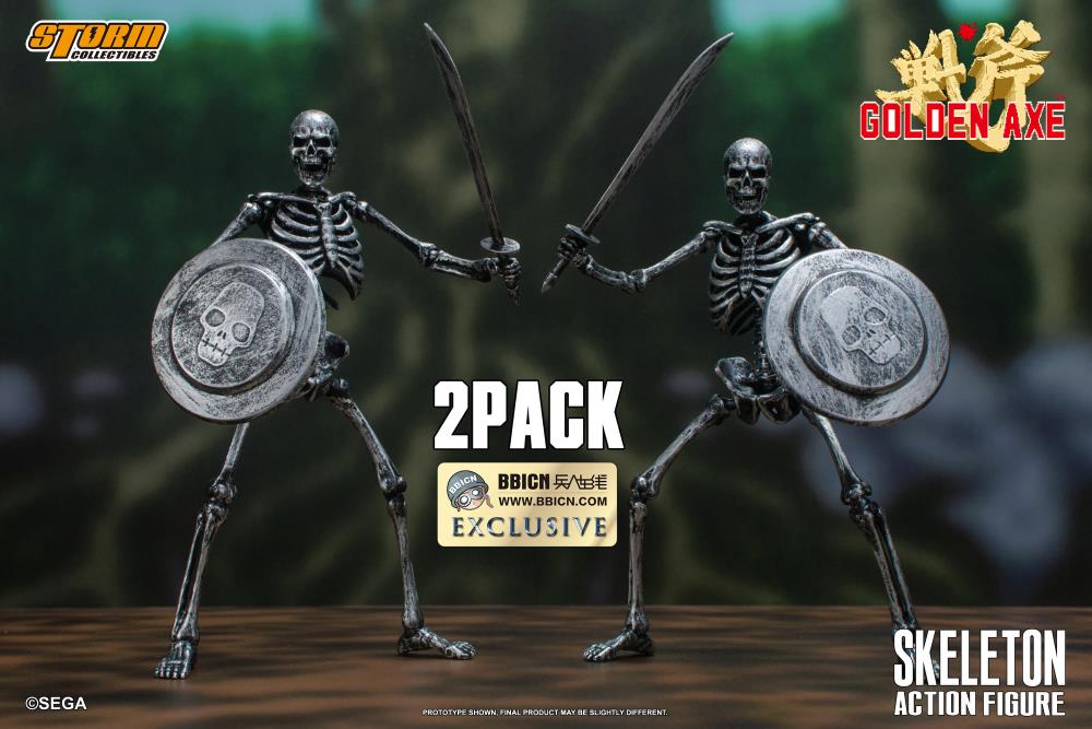 Golden Axe Skeleton Soldier (Silver) 1/12 Scale Exclusive Figure Two-Pack Gallery Image 3