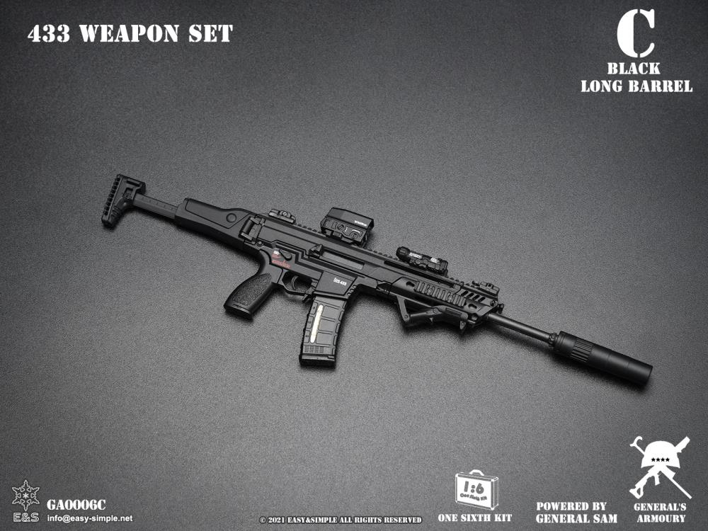 General's Armoury HK433 Black Long Barrel 1/6 Scale Accessory Set Gallery Image 7
