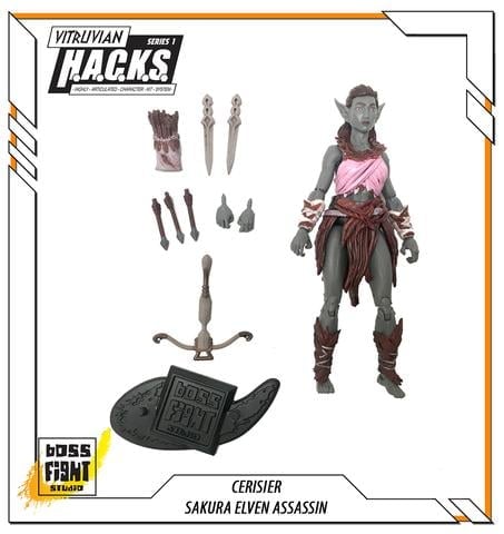 Vitruvian H.A.C.K.S. Cerisier (Sakura Elven Assassin) Figure Gallery Image 4