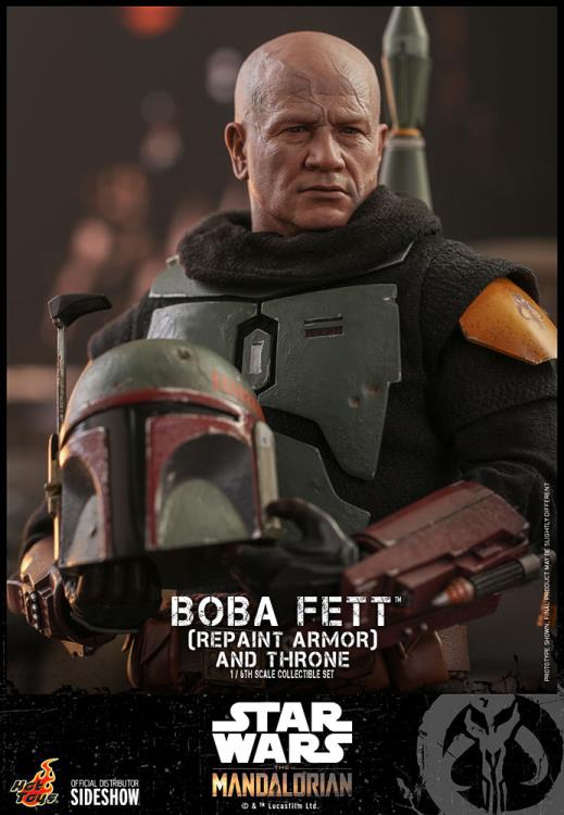 The Mandalorian TMS056 Boba Fett (Repaint Armor) and Throne 1/6th Scale Collectible Figure Set Gallery Image 13