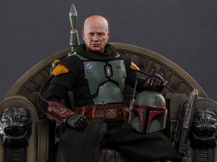 The Mandalorian TMS056 Boba Fett (Repaint Armor) and Throne 1/6th Scale Collectible Figure Set Gallery Image 1