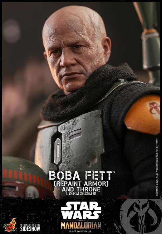 The Mandalorian TMS056 Boba Fett (Repaint Armor) and Throne 1/6th Scale Collectible Figure Set Gallery Image 10