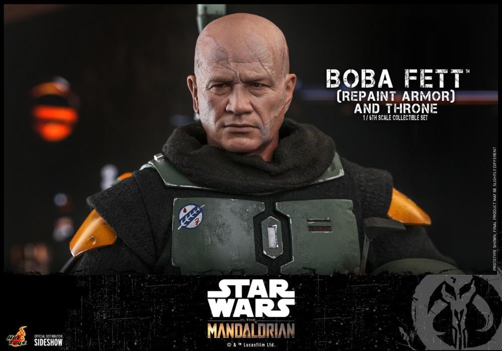 The Mandalorian TMS056 Boba Fett (Repaint Armor) and Throne 1/6th Scale Collectible Figure Set Gallery Image 9