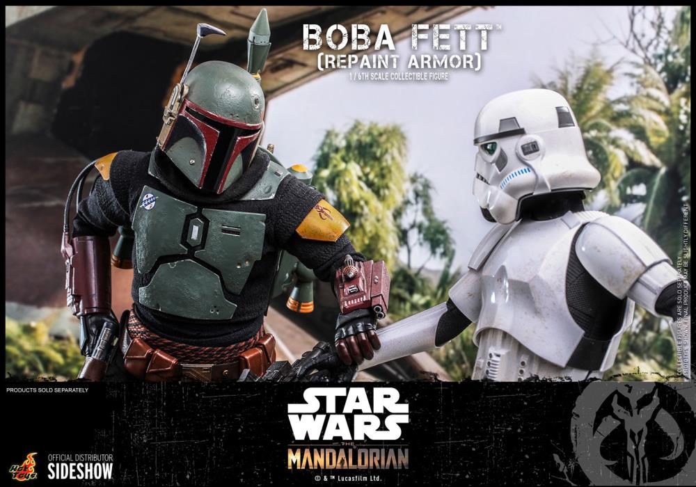 The Mandalorian TMS055 Boba Fett (Repaint Armor) 1/6th Scale Collectible Figure Gallery Image 12