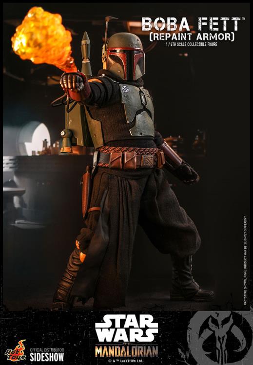 The Mandalorian TMS055 Boba Fett (Repaint Armor) 1/6th Scale Collectible Figure Gallery Image 5