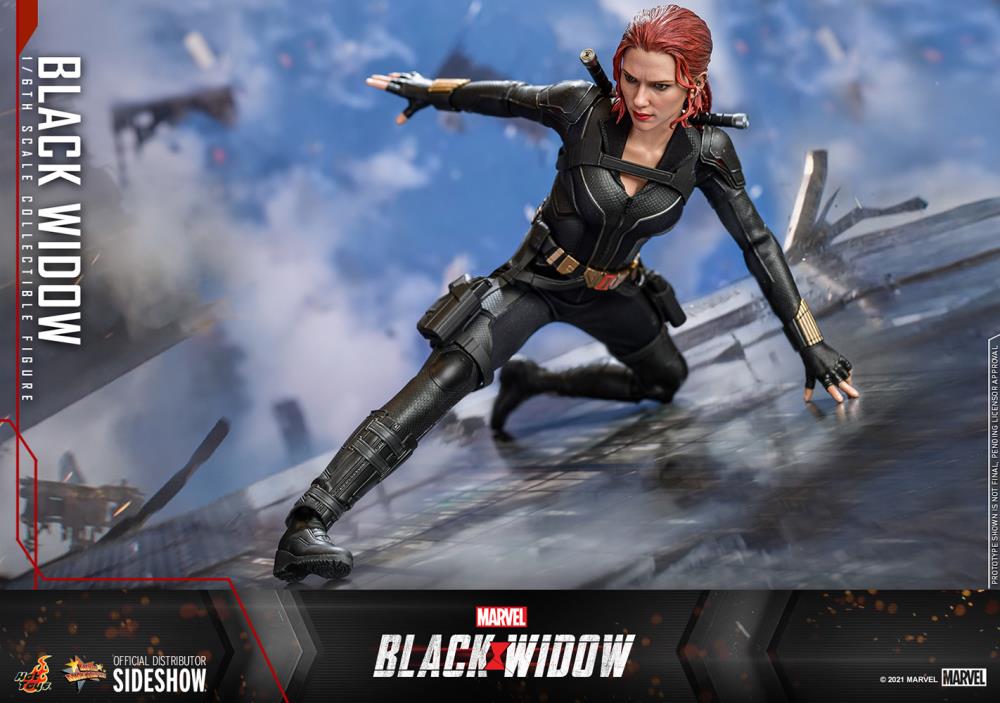 Black Widow MMS603 Black Widow (Black Suit) 1/6th Scale Collectible Figure Gallery Image 11