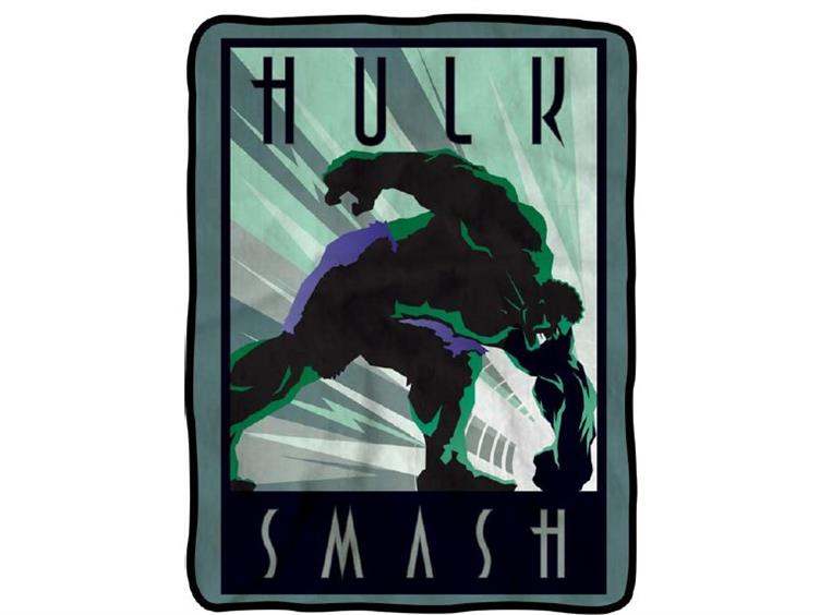 Marvel 45"x60" Fleece Blanket - Hulk Smash Gallery Image 1