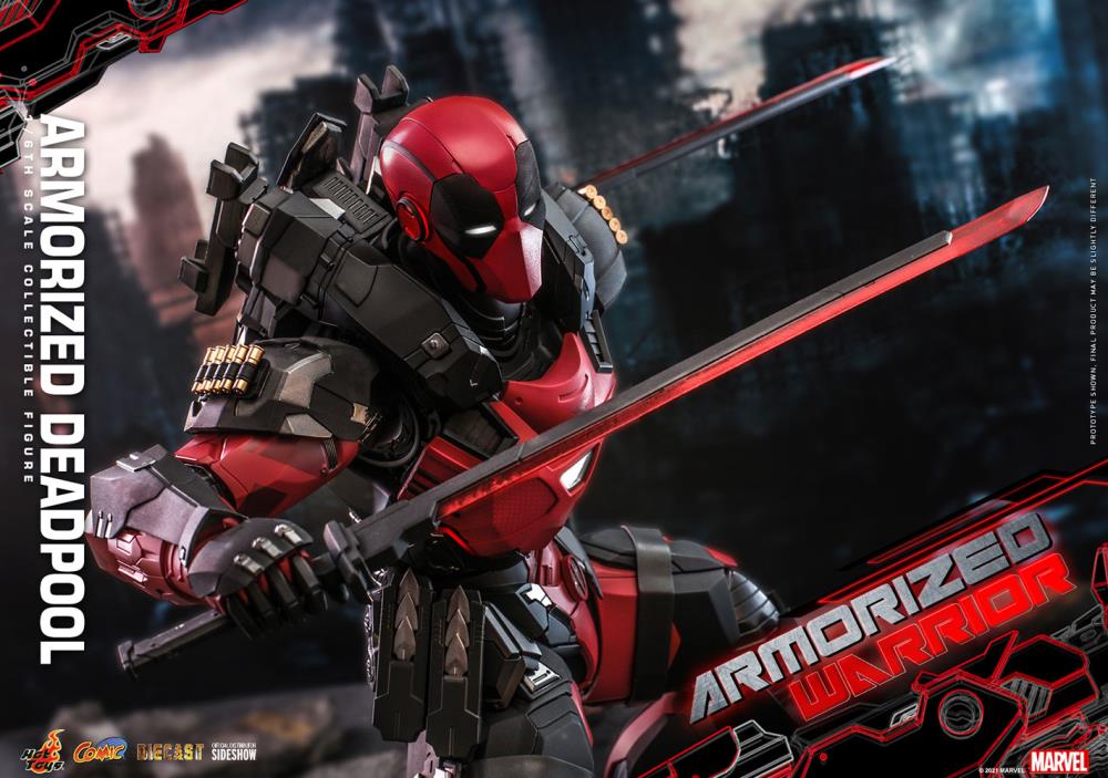 Marvel Comics CMS09D42 Armorized Deadpool 1/6th Scale Collectible Figure Gallery Image 15
