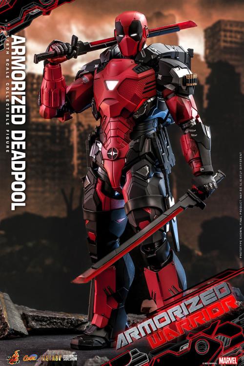 Marvel Comics CMS09D42 Armorized Deadpool 1/6th Scale Collectible Figure Gallery Image 17