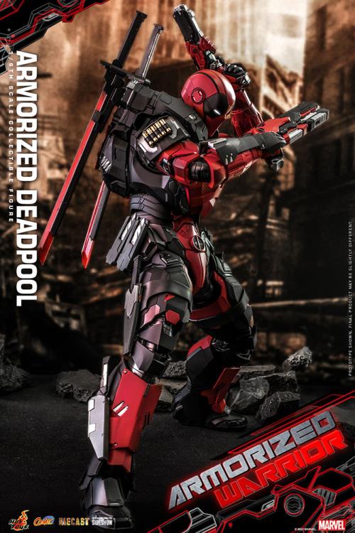 Marvel Comics CMS09D42 Armorized Deadpool 1/6th Scale Collectible Figure Gallery Image 9