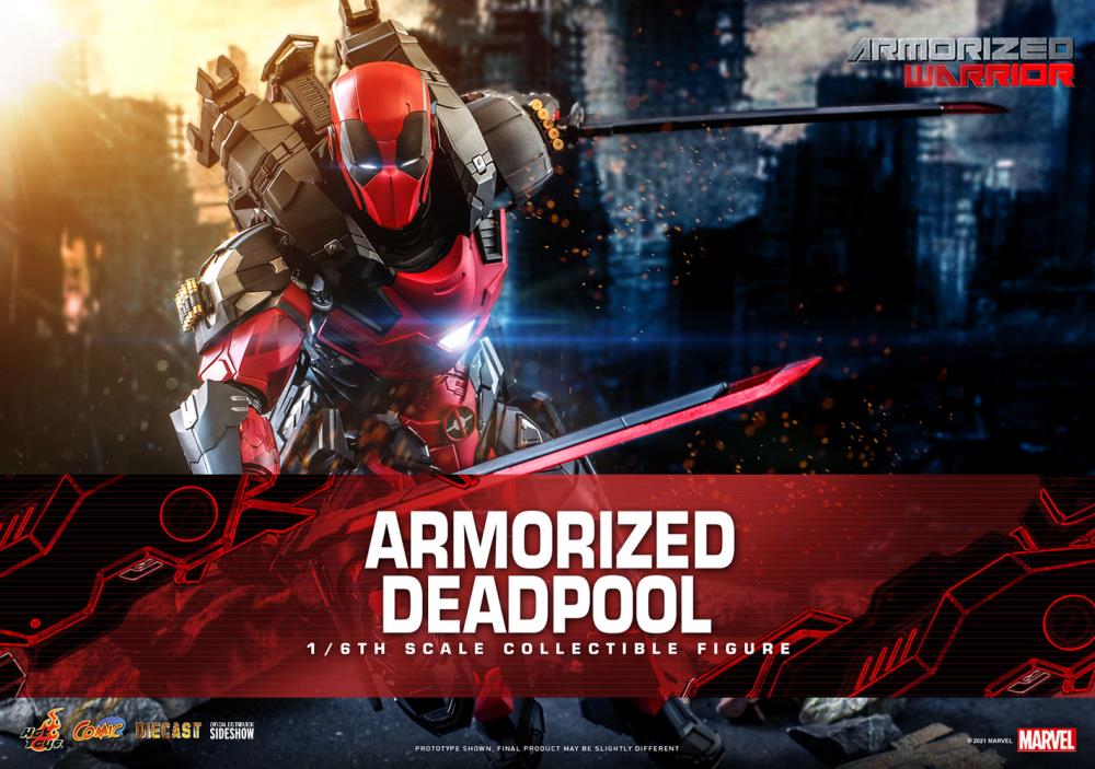 Marvel Comics CMS09D42 Armorized Deadpool 1/6th Scale Collectible Figure Gallery Image 3