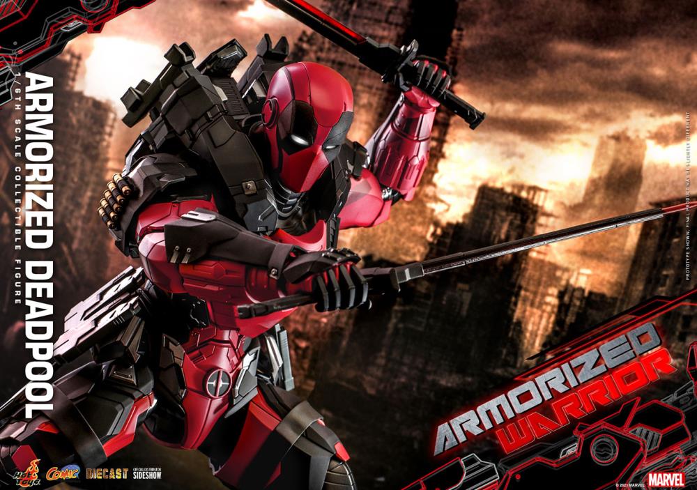 Marvel Comics CMS09D42 Armorized Deadpool 1/6th Scale Collectible Figure Gallery Image 10