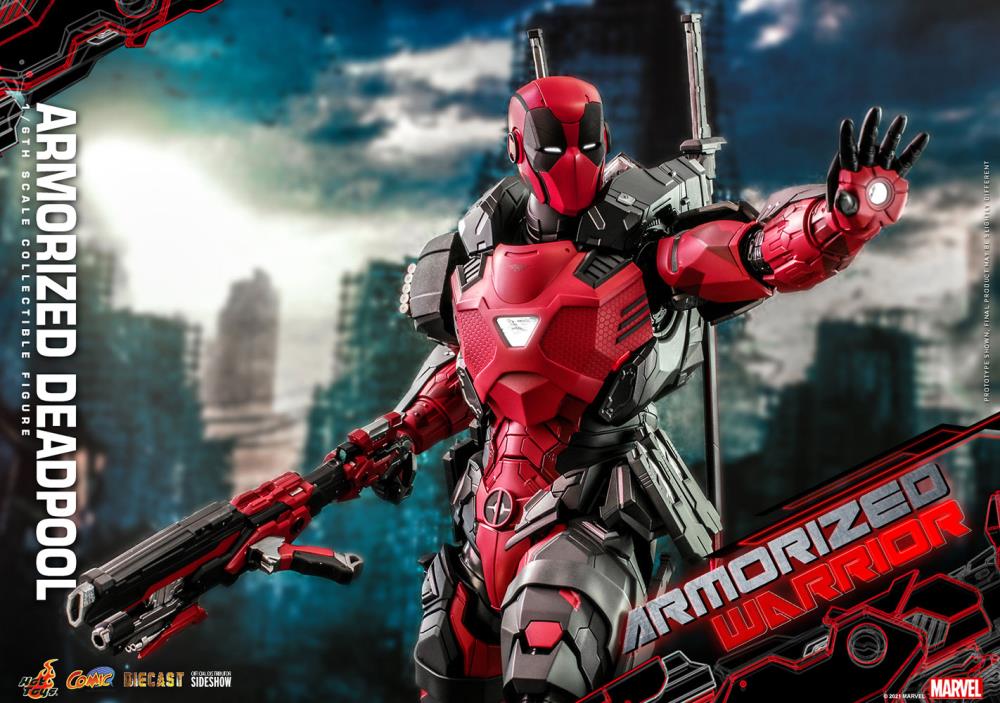 Marvel Comics CMS09D42 Armorized Deadpool 1/6th Scale Collectible Figure Gallery Image 11