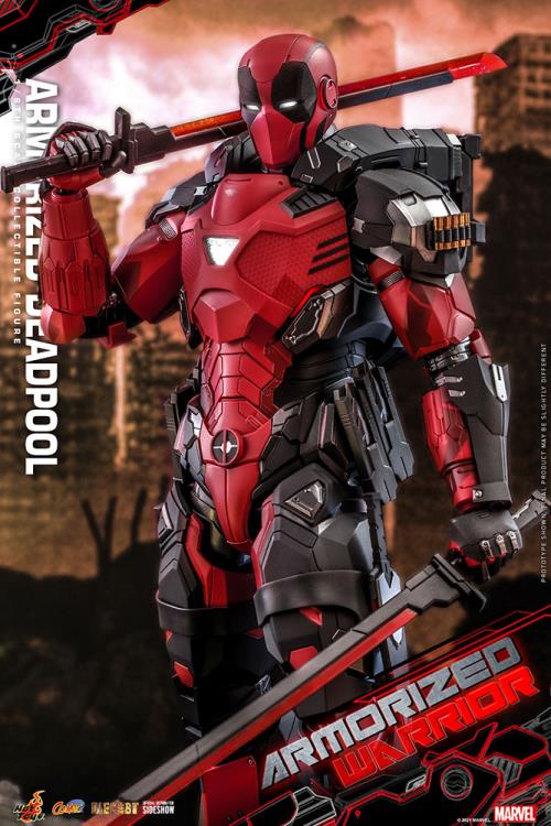 Marvel Comics CMS09D42 Armorized Deadpool 1/6th Scale Collectible Figure Gallery Image 5