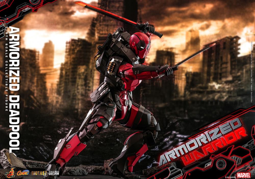 Marvel Comics CMS09D42 Armorized Deadpool 1/6th Scale Collectible Figure Gallery Image 12