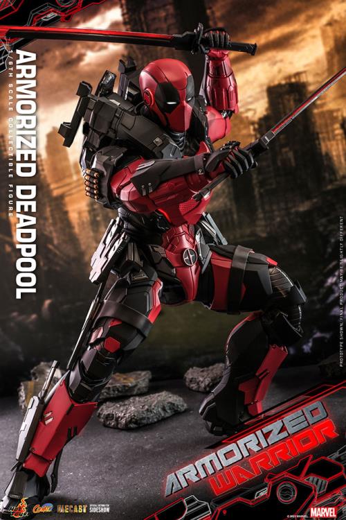 Marvel Comics CMS09D42 Armorized Deadpool 1/6th Scale Collectible Figure Gallery Image 6