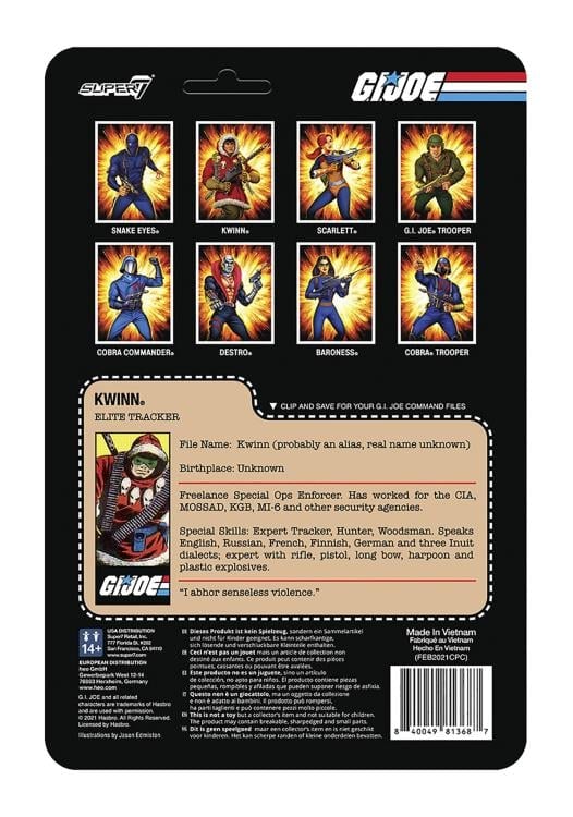 G.I. Joe ReAction Tracker Kwinn Figure Gallery Image 5