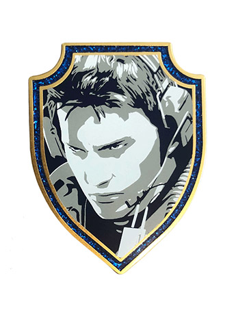 Resident Evil 25th Anniversary Chris Redfield Enamel Pin Gallery Image 2