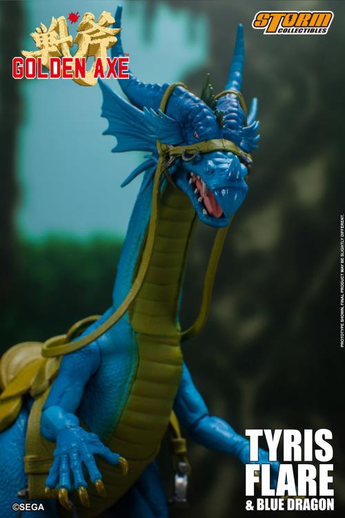 エドワード・グラフィケ　サイメアースと薔薇　2/195 Golden Axe Tyris Flare and Blue Dragon 1/12 Scale Action Figure Set