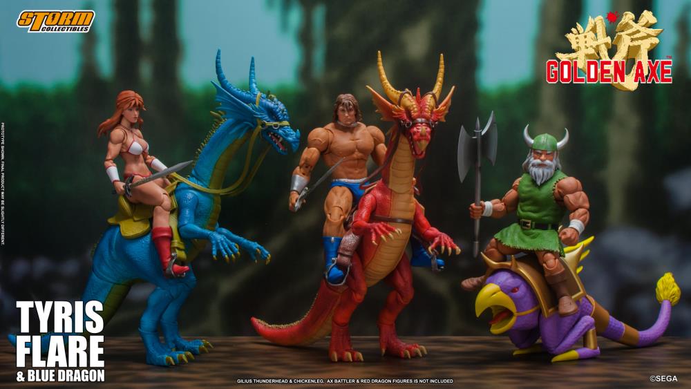 Golden Axe Tyris Flare and Blue Dragon 1/12 Scale Action Figure Set Gallery Image 21