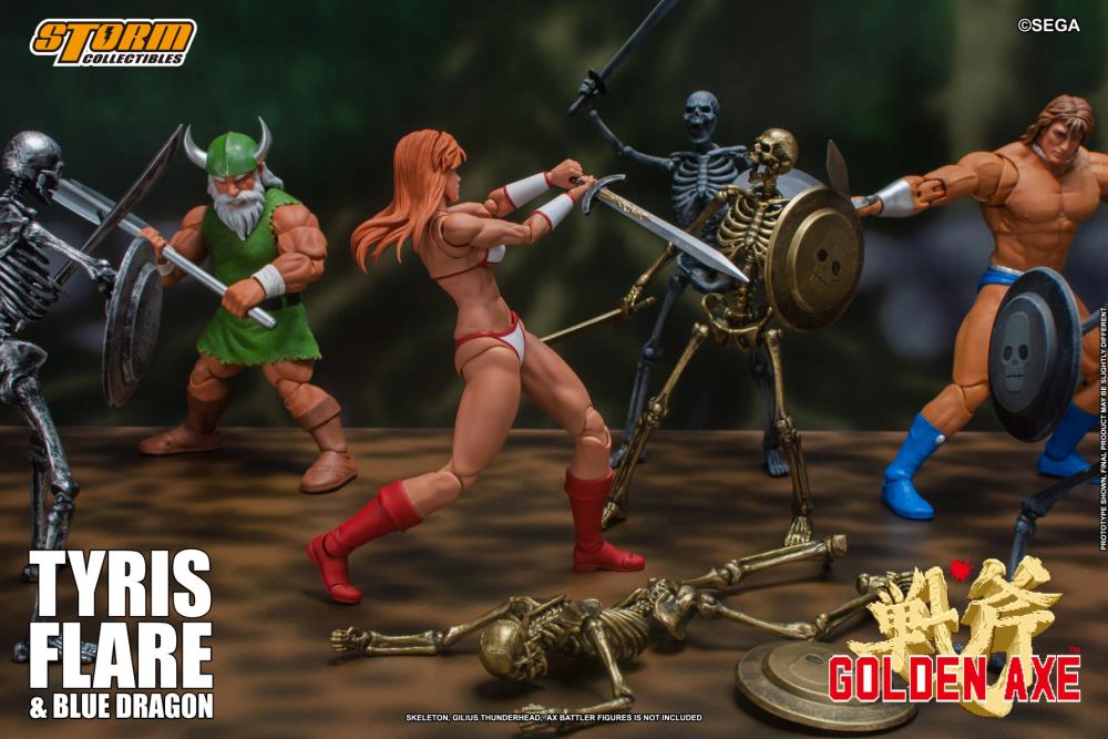 Golden Axe Tyris Flare and Blue Dragon 1/12 Scale Action Figure Set Gallery Image 13
