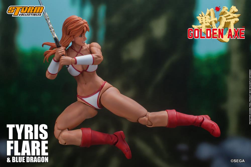 Golden Axe Tyris Flare and Blue Dragon 1/12 Scale Action Figure Set Gallery Image 9