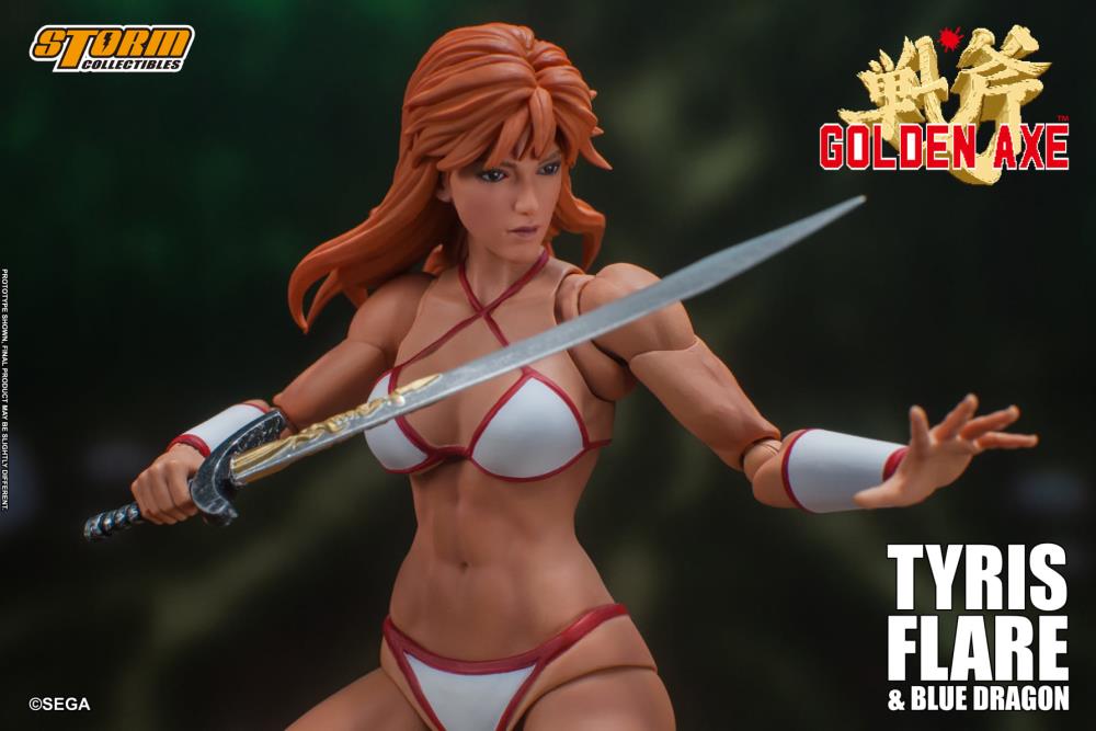 Golden Axe Tyris Flare and Blue Dragon 1/12 Scale Action Figure Set Gallery Image 3