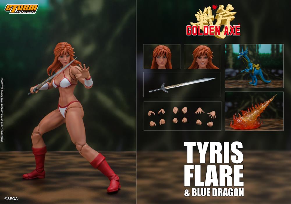 Golden Axe Tyris Flare and Blue Dragon 1/12 Scale Action Figure Set Gallery Image 22