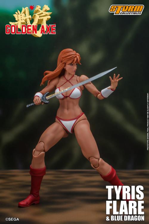 Golden Axe Tyris Flare and Blue Dragon 1/12 Scale Action Figure Set Gallery Image 4