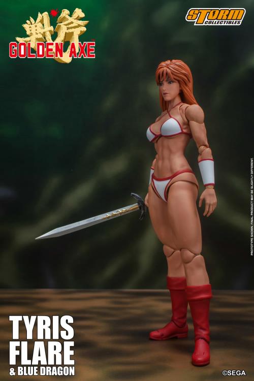 Golden Axe Tyris Flare and Blue Dragon 1/12 Scale Action Figure Set Gallery Image 8