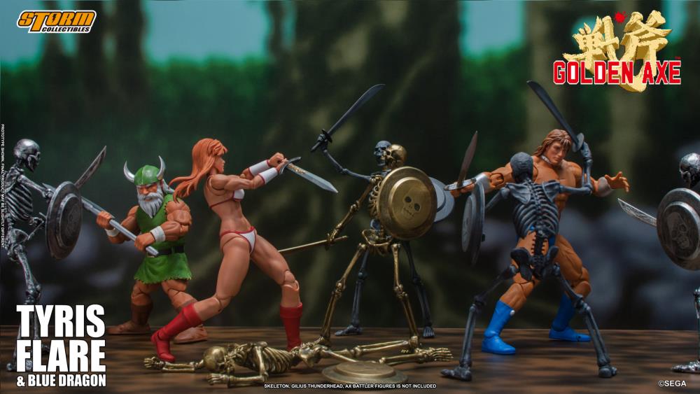 Golden Axe Tyris Flare and Blue Dragon 1/12 Scale Action Figure Set Gallery Image 12