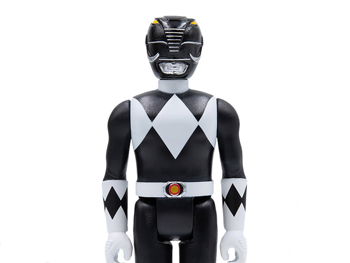 Mighty Morphin Power Rangers ReAction Black Ranger Figure Gallery Image 1