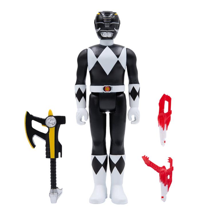 Mighty Morphin Power Rangers ReAction Black Ranger Figure Gallery Image 3