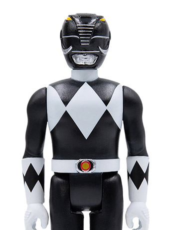 Mighty Morphin Power Rangers ReAction Black Ranger Figure Gallery Image 2