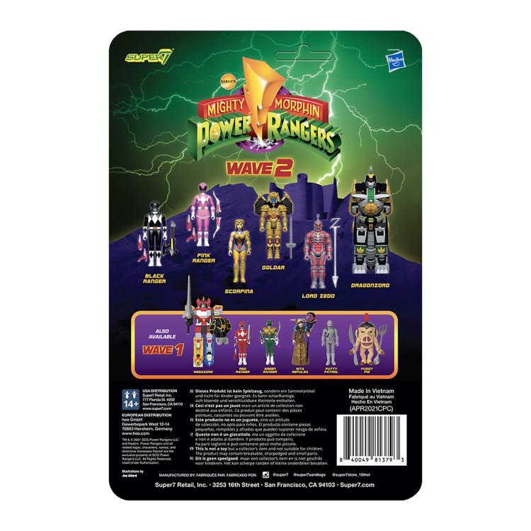 Mighty Morphin Power Rangers ReAction Dragonzord Figure Gallery Image 6