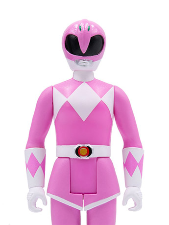 Mighty Morphin Power Rangers ReAction Pink Ranger Figure Gallery Image 2
