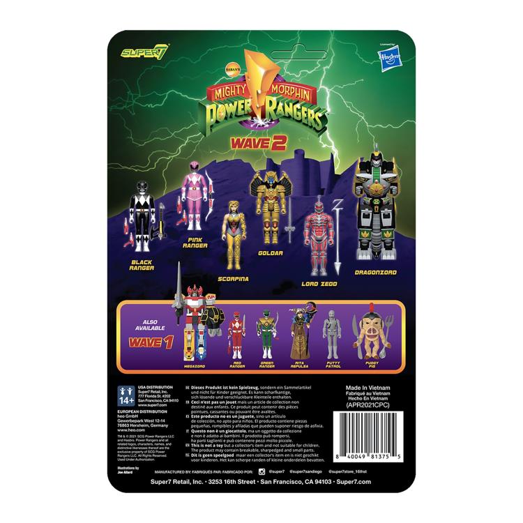 Mighty Morphin Power Rangers ReAction Goldar Figure Gallery Image 5