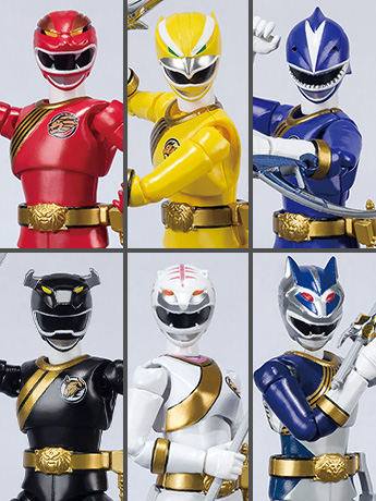 Hyakuju Sentai GaoRanger Shodo Super Box of 6 Figures Gallery Image 2